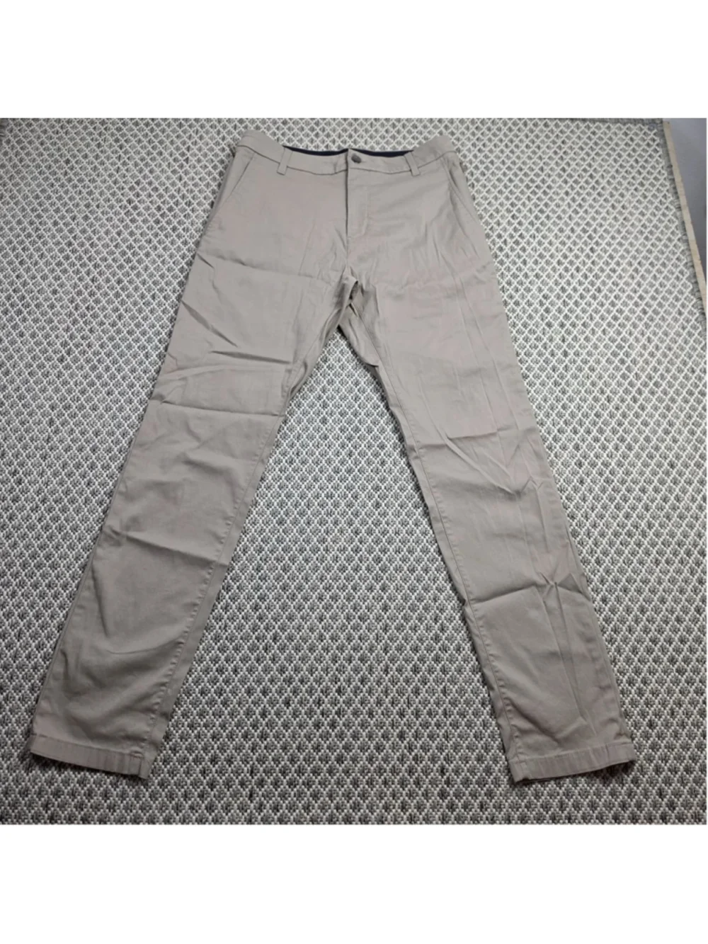 Birddogs Mens 30x32 Khaki Stretch Performance Golf Pants Slim Fit Chino